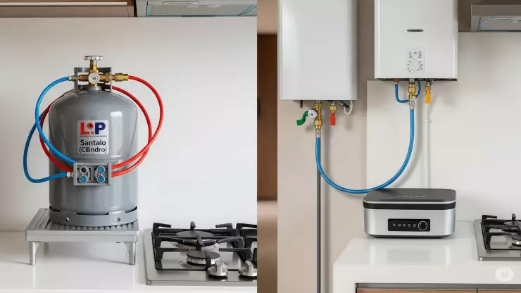 ¿Cuál es la diferencia entre gas LP o natural? Ventajas y cuál conviene más