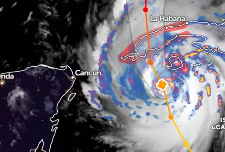 Ver en vivo la trayectoria del huracán Ian en el Mar Caribe