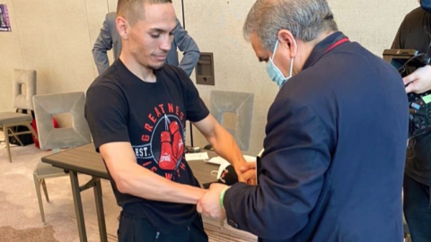 Gallo Estrada vs Chocolatito González pesaje