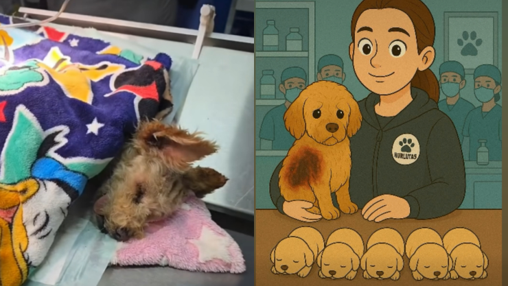 perrita Cereza sobreviviente explosión de pipa en Iztapalapa