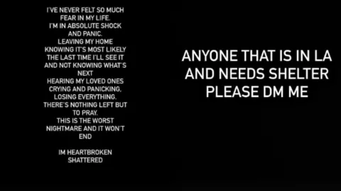 Eiza González ofrece AYUDA a daminificados por los incendios en California