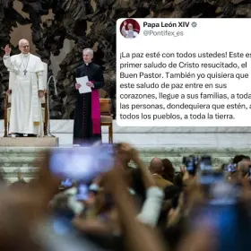 El papa León XIV lanza su primer mensaje en la red social X