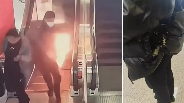 Batería portátil explota en centro comercial de China.png