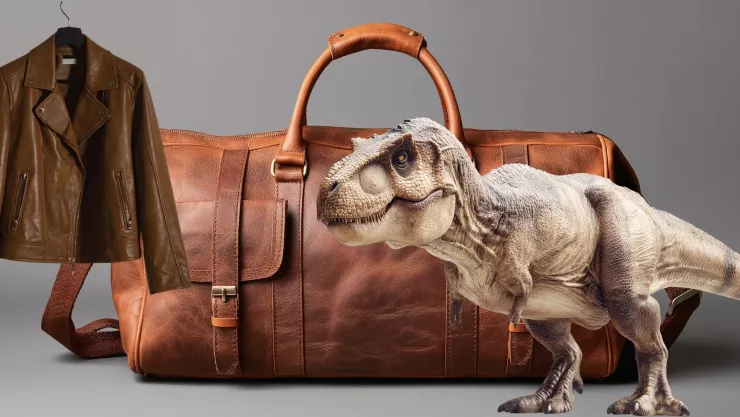 Del fósil a la moda: Desarrollan cuero de lujo inspirado en el T-Rex