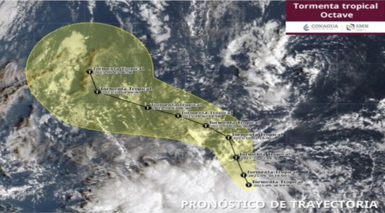 Tormenta Tropical “Octave”. ¿Tocará tierra en México?