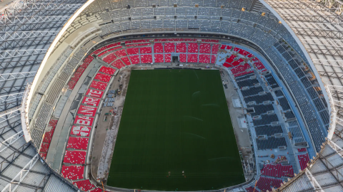 Así luce el interior del Estadio Banorte