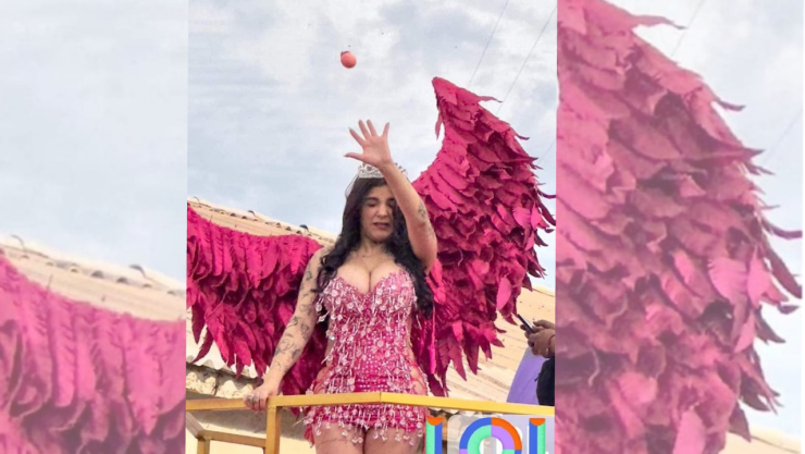 Video Karely Ruiz va al Carnaval de Guaymas 2023 y la reciben a huevazos
