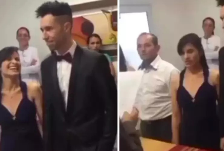 Novia bromea diciendo no y el juez cancela la boda