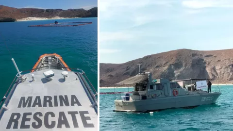 Playa Balandra Baja California Sur derrame de hidrocarburo