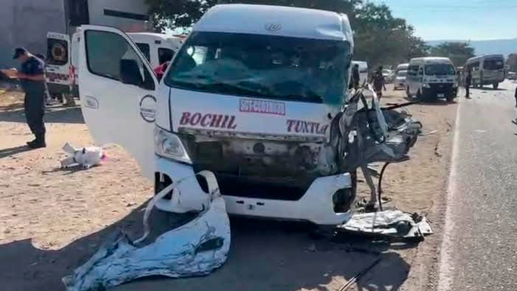 choque colectivos Chiapa de Corzo