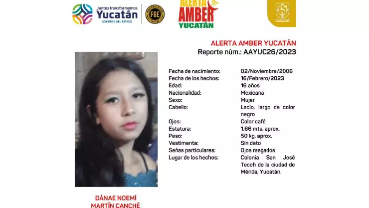 Niña DESAPARECE en Yucatán y activan Alerta Amber