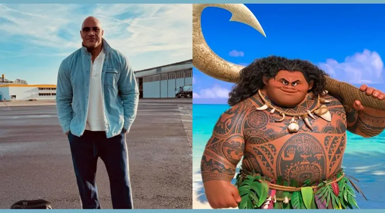 Moana Se filtran imágenes de Dwayne Johnson como Maui