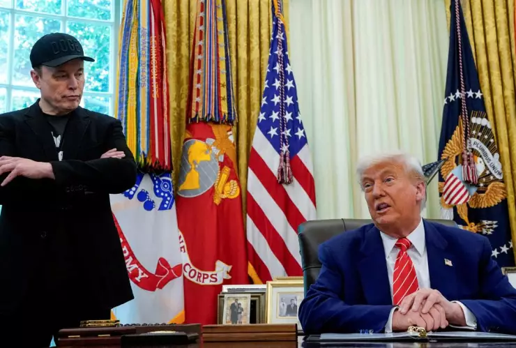 Elon Musk y Donald Trump.