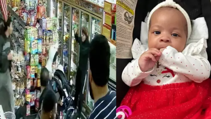Video desgarrador: Madre descubre que su bebé fue alcanzado por una bala perdida en tiroteo de Brooklyn