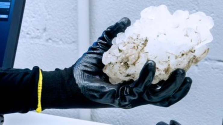 ¡De 16.8 centímetros! NOAA certifica el granizo más grande en la historia de Illinois