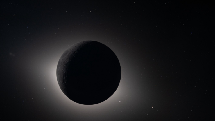 eclipse solar desde el espacio