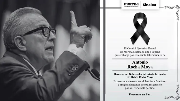 Muere Antonio Rocha Moya, hermano del gobernador de Sinaloa