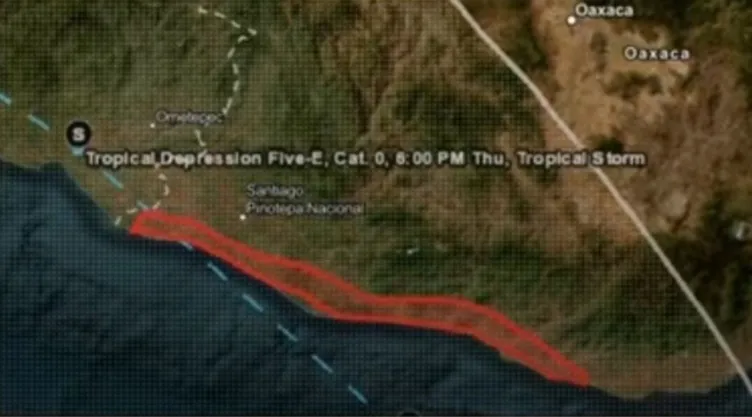Oaxaca tormenta tropical “Erick”.