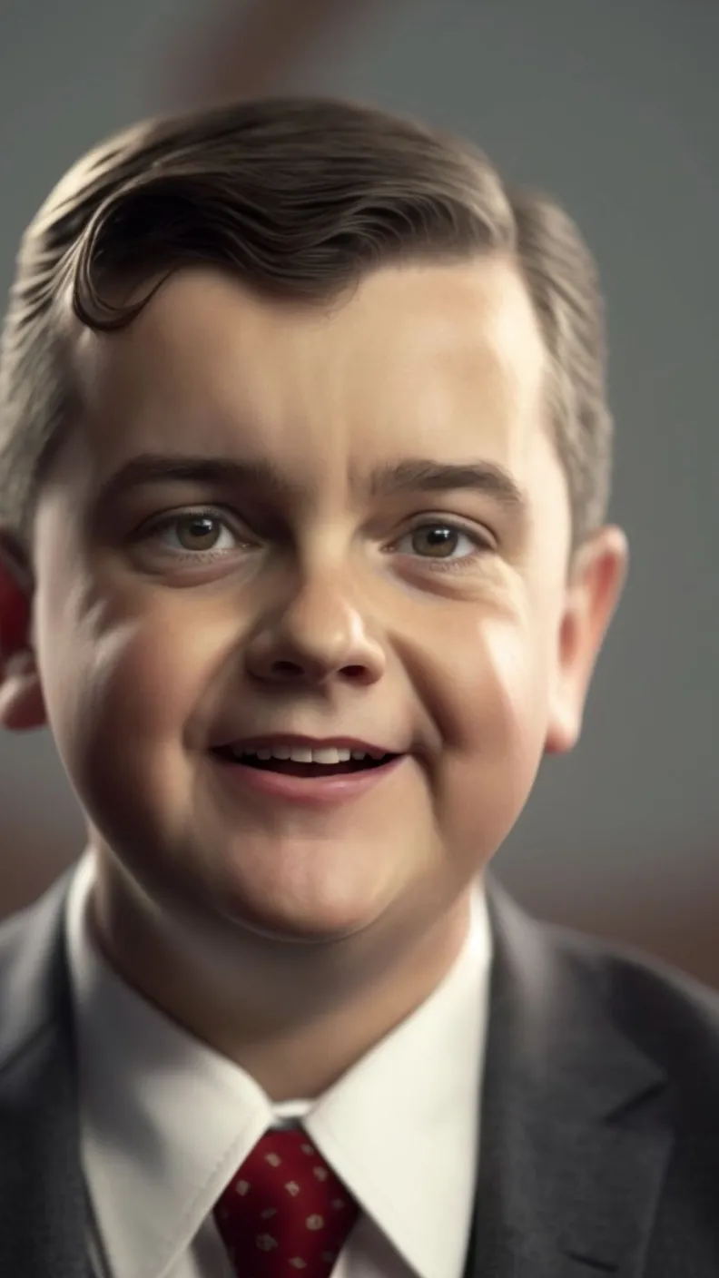 Marcelo Ebrard como si fuera niño según la Inteligencia Artificial