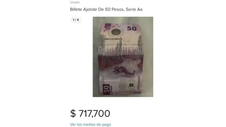 ¿Tienes este billete de 50 pesos_ Pagan casi 1 millón por él