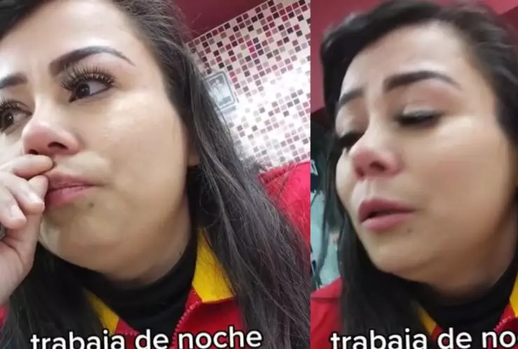 Cajera Oxxo asustada