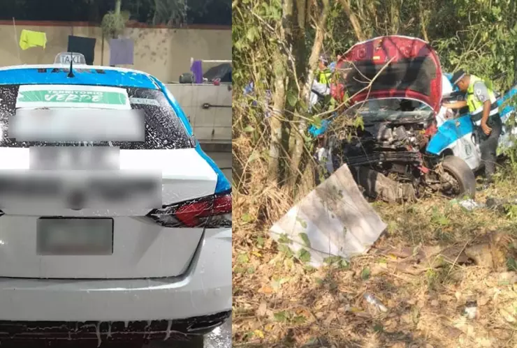 Taxista accidentado Palenque