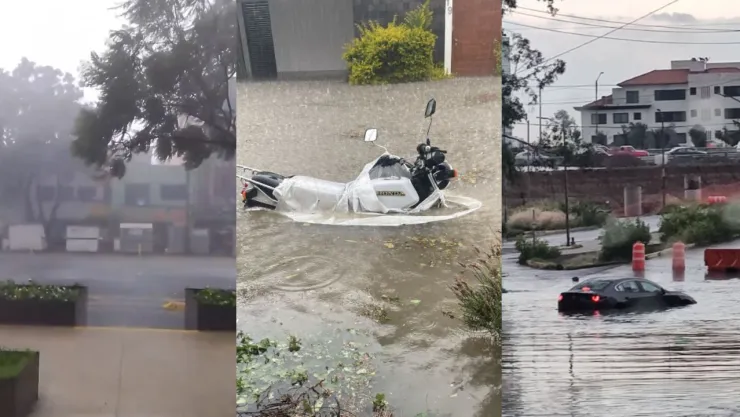 Fuertes lluvias azotan en el Valle de México hoy 3 de septiembre