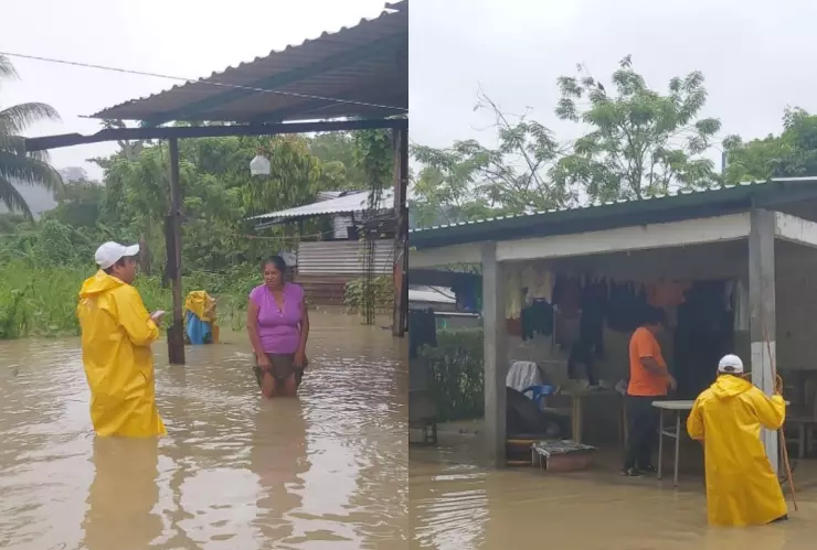 Frente frío 8 Pichucalco Chiapas inundaciones casas afectadas