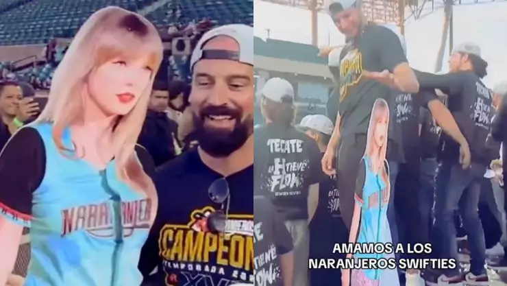 ¿Taylor Swift naranjera? El equipo de “Los naranjeros” celebran su victoria junto a la cantante