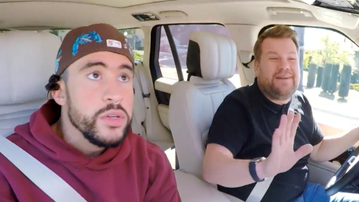 Bad Bunny se sube al Carpool Karaoke con James Corden; cantan ‘Titi me preguntó'