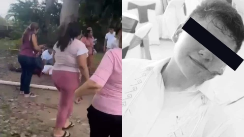 Una portería de fierro le cayó en la cabeza a uno de los estudiantes del Colegio de Bachilleres plantel 35.