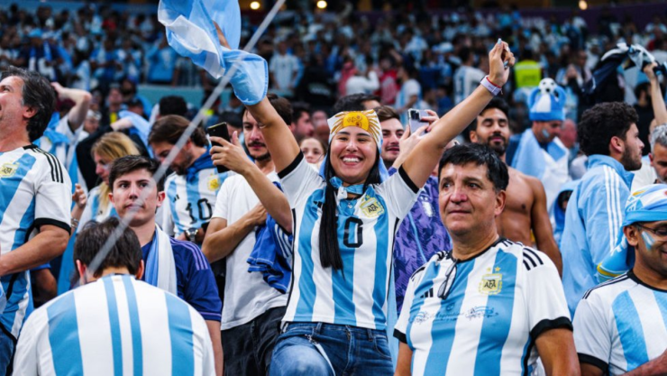 Hinchas argentinos.