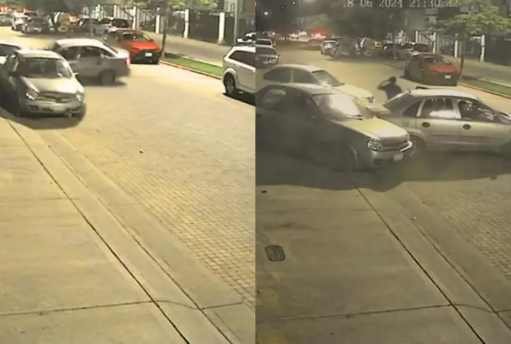 Choque en calles de Irapuato