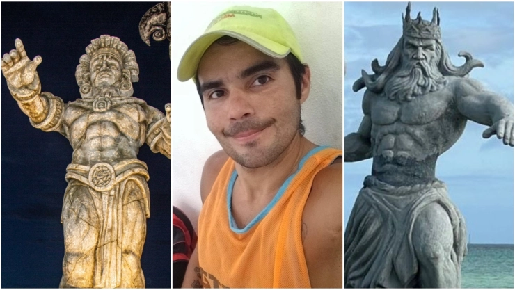 Thiago Rubio llevó un mensaje físico simbolizando la conexión.