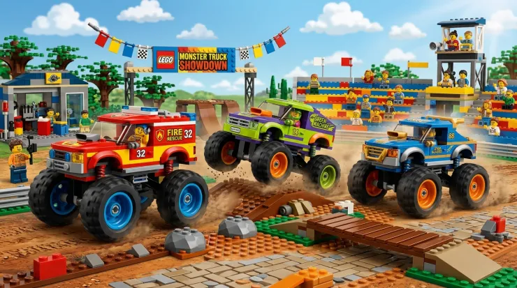 Legos camiones monstruos