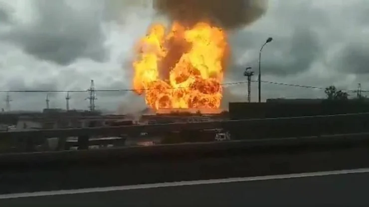 Incendio en termoeléctrica en Rusia