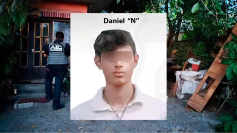 Daniel “N”, alias “El Tazo Dorado”, detenido en Puente de Ixtla, Morelos.