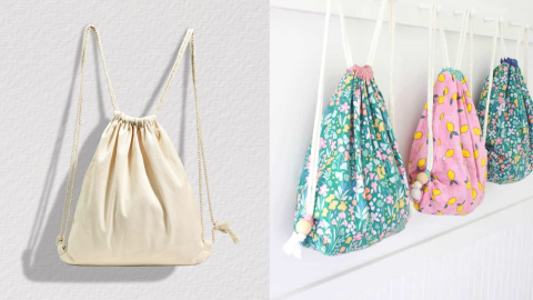 Bolsas con patrones de tela