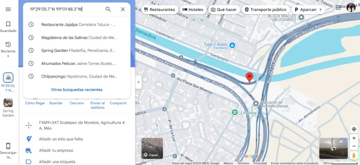 tráiler-cae-de-puente-circuito-exterior-mexiquense-y-río-de-los-remedios-google-maps