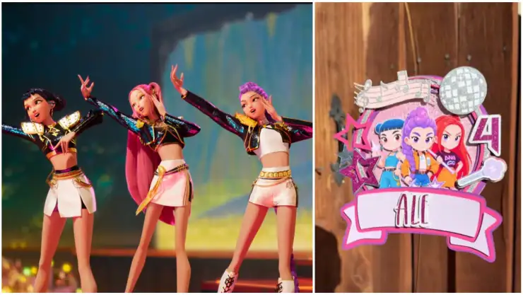 Puedes hacer decoraciones de pastel de KPop Demon Hunters con diferentes materiales.