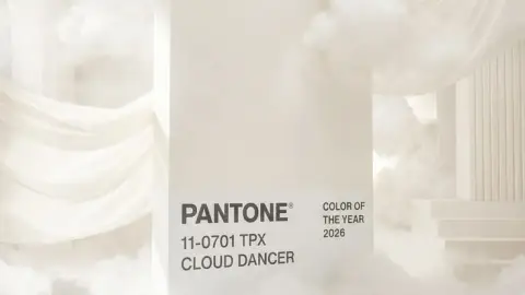 El cloud dancer fue seleccionado como el color del año por Pantone