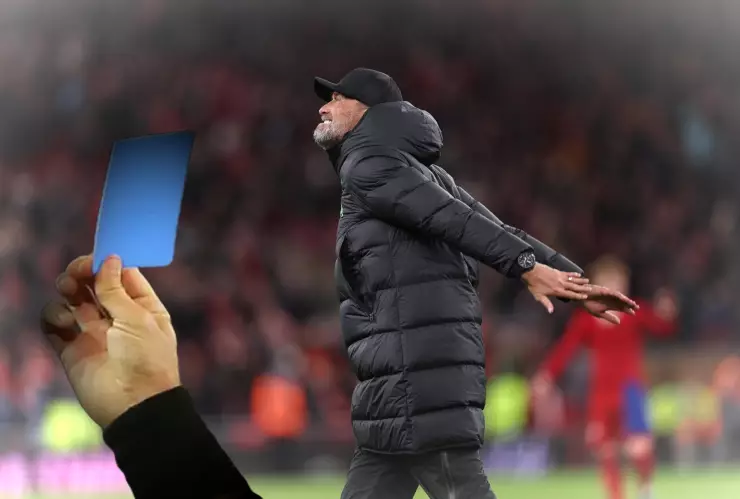 jurgen klopp tarjeta azul