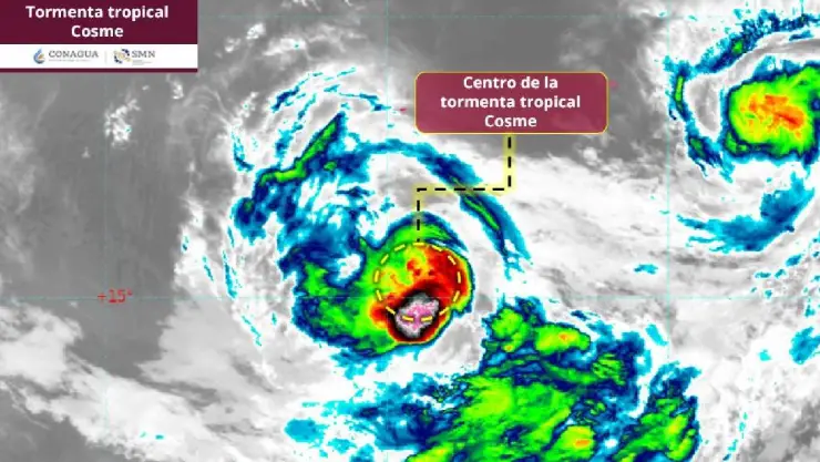 Tormenta tropical Cosme todavía podría convertirse en huracán ¿Cuándo?