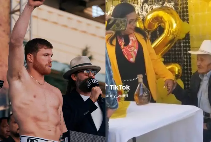 Abuelito pide conocer al Canelo.
