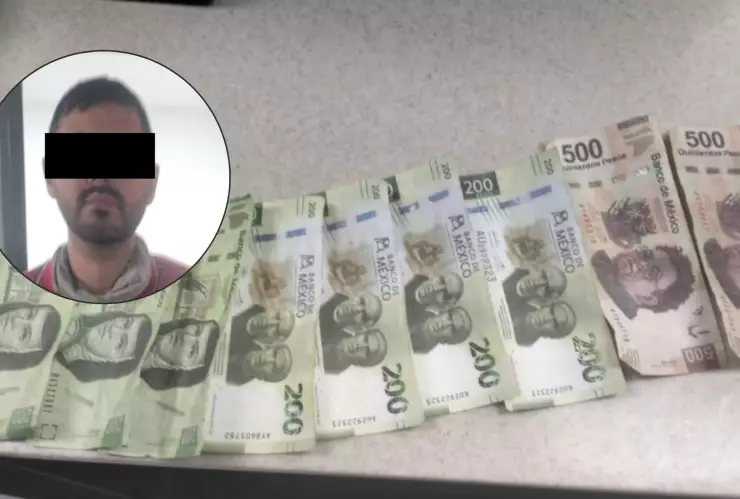 Detienen a hombre con billetes falsos en Los Mochis