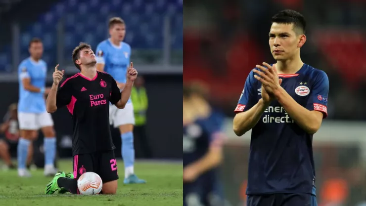 Santiago Giménez e Hirving Lozano