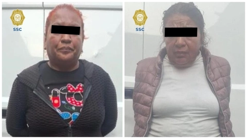 Dos presuntas integrantes del grupo Las Panteras son detenidas.