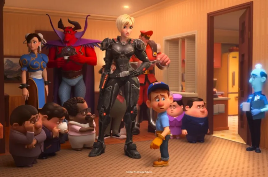 La película Wifi Ralph incluyó en varias de sus escenas a personajes de otras películas animadas, así como marcas y mucho más. | Estreno Platinum por Azteca 7
