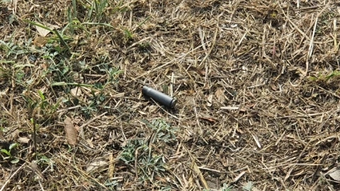 Casquillos tirados tras balacera en Veracruz.