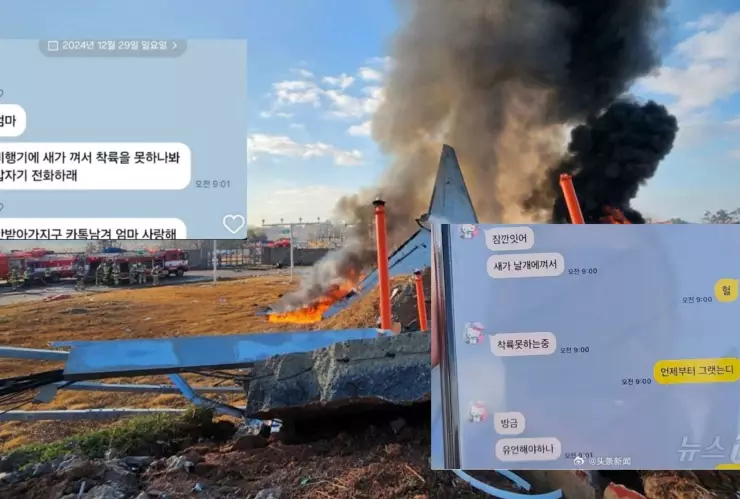 Los mensajes que enviaron los pasajeros minutos antes del accidente de avión en Corea del Sur